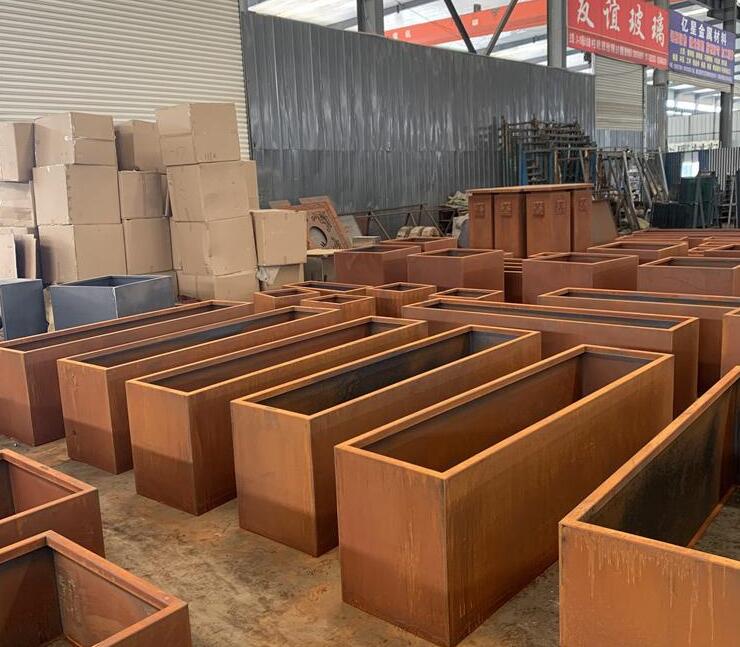 建平耐候钢板花箱
