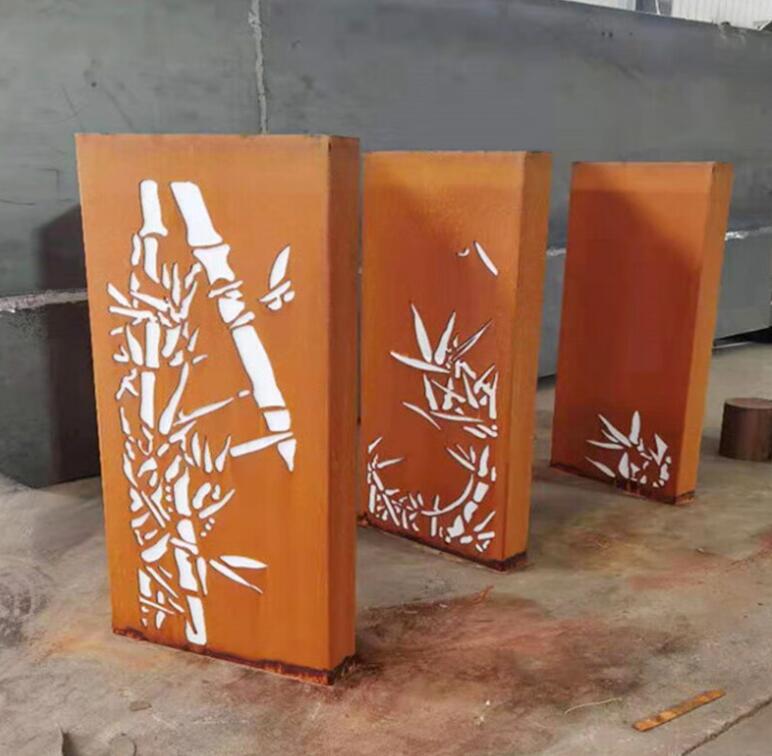 建平锈钢板灯箱