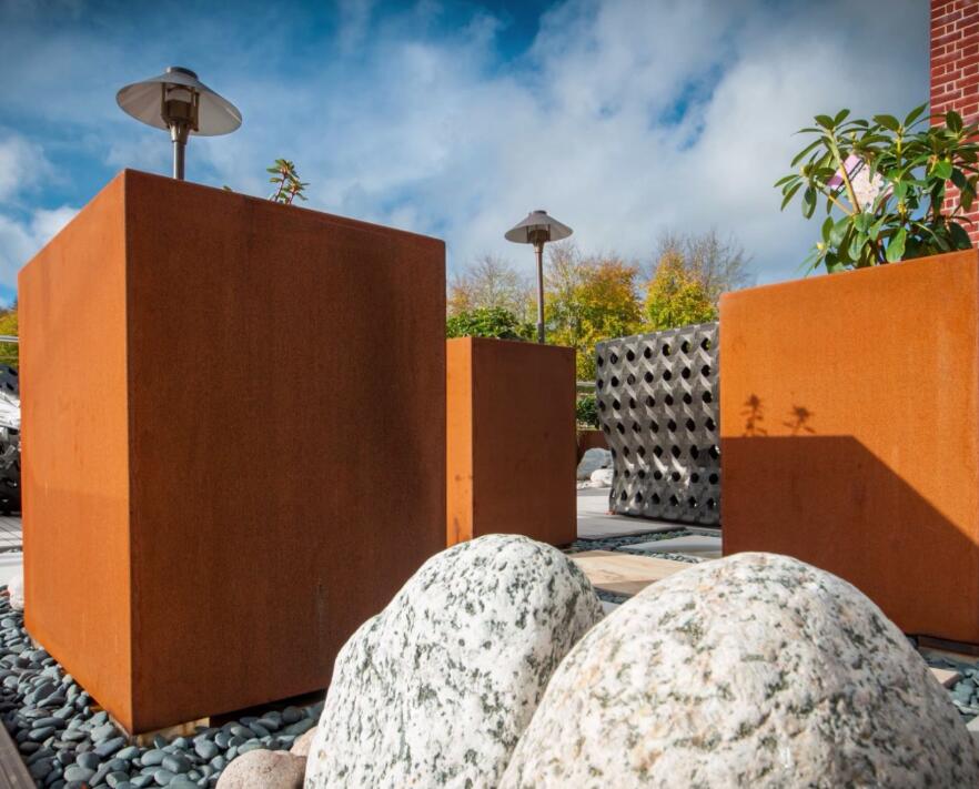 建平锈钢板花箱